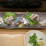 Shigeru Sushi - 青魚刺し盛り