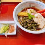 旭屋本店 - 生湯波皿そば