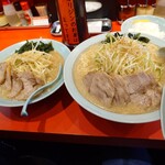 245510690 - ネギチャーシュー(小)と、ネギチャーシュー(大)の(麺大盛り)