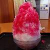 おこのみ食堂 - かき氷いちご350円