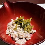 御宿 まるや - 蕎麦の実　変わり味噌和え