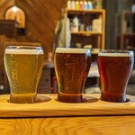 Tono Jozo TAPROOM - 左から：らびエール・アメリカンレッドエール・スコッチエール