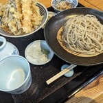 Aizu Yamamiyako Soba Tsutsumi An - 小天丼とざる(十割)