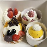 ストロベリーショートケーキ - ひよこちゃん、可愛い