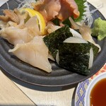 asakusa sushi ba hinatomaru Raimon Yanagi Koji Ten - 貝刺し盛り