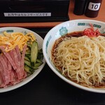 Hidakaya Keisei Ookubo Ten - 黒酢しょうゆ冷やし麺♪全体像