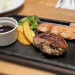 肉屋のハンバーグと炊きたての米 永田精肉店 - 