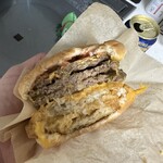 マクドナルド - 陸海空バーガー　食べかけすみません。