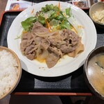 Teishoku Izakaya Kiba Kubo - 生姜焼き定食