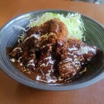 Cafe Kazeno Iori - デミカツ丼（チキンカツ）　1,000円