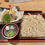 Wa Soba Shokudo Irifuku - 天ざるそば/1,450円♪