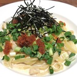 道産小麦のパスタ屋さん ミールラウンジ - 道産ホタテとトビッコの和風クリームパスタ（大盛り）