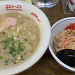 NAGAHAMA Ramen Jiro. - ラーメン＋焼飯(小)