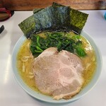 Yoki Ya - ラーメン並＋ホウレン草増し　麺ヤワメ