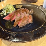 Kamayaki Wagyu Steak no Teppan Izakaya 199 Yen Drink to Kyo no Obanzai Ichiba Koji Ionmoru Kitaoji Ten - 