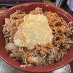 Sukiya Ekoda Eki Mae Ten - わさび山かけ牛丼 メガ盛り