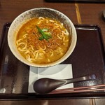 Niikura Udon Hirotomi - 辛肉味噌カレーうどん。