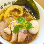 tanreishouyuraxamen torimatsu - 特製淡麗醤油らぁ麺（1,270円）。