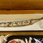 Kado Ten - おまかせセットの秋刀魚さん。小振りでも美味。