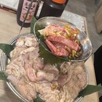 0 Byo Lemon Sour Sendai Horumon Yakiniku Sakaba Tokiwatei Kurume Ten - これが無料記念日肉盛り