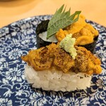 Mawaru Kokyo Yoshida Ten - ウニ食べ比べ　693円