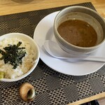 麺や 壱 - 〆にスープ飲みきり飯を