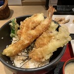 山薬 清流庵 - 「天丼セット」税込1,628円に プラス「三種のとろろ味比べ変更」税込275円