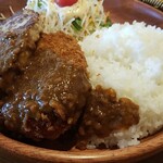 Bikkuri Donkey Shin Tokorozawa Ten - 横からメンチカツにはカレー、ご飯は少ない？