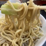 Marugin Nigou - ラーメン　並　野菜マシ　ニンニク少なめ　麺やわ