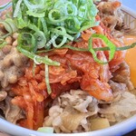 すき家 - キムチ牛丼、納豆、たまご