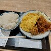 焼鳥のヒナタ - 料理写真:から揚げとだし巻き定食、ライス大盛