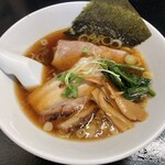 白河中華食堂 咲 - 特製中華そば(小盛)600円＋チャーシュー200円