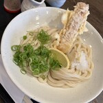 麺匠 空海 - ちく天ぶっかけ冷、大盛り910円