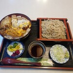 Ahara Hon Ten - カツ丼セット1180円 ご飯大盛り130円