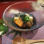 Kanda Gawa Hon Ten - 野菜など小さく切り味つけも抜群の稀有な前菜でした！