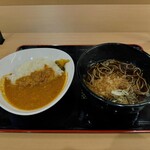 yomoda soba Yurakucho Ten - 朝定食(C朝カレー定食)¥500