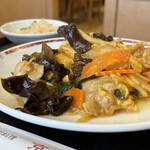 Chinese Kyoran - キクラゲ玉子と豚肉炒め定食（790円）