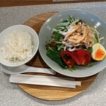 Chuka Sakaba Jackie Hanten - 棒棒鶏サラダ冷麺　ご飯付き　　サラダ大盛り