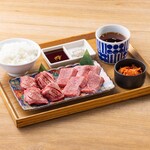 焼肉食堂やまと - 特選厚切りタン・上カルビ定食