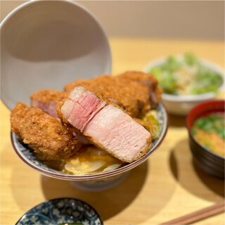 肉厚！かつ丼！！茨城県産『常陸の輝き』使用