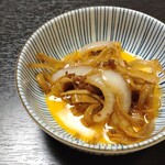 Taiya Ryokan - 2巡目の牛蒡と玉ねぎ。肉の旨味が乗り移ってて絶品。