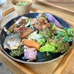 Noka Cafe Raku - ■全部乗せ定食 ￥1.800