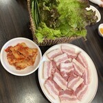 韓国厨房　尚州本店 - サムギョプサルセット　2人前