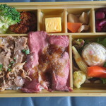 Tokyo Seiniku Bento Ten - カルビとローストビーフ二種御膳