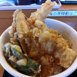 Tempura Ya Tenju - 活穴子海老天丼＋きす