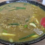 大阪うどん いなの路 - 薄切り牛肉入りカレーうどん