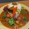 カレー食堂 - 料理写真:ポークビンダルに揚げ野菜