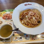 Jolly Pasta Aburo Uruma Ten - セットのスープが美味しかったな〜