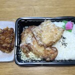 無名のからあげ屋 - 料理写真:塩からあげ弁当750円　無名のからあげ1個