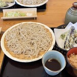 Soba Ko - ランチ(そば、天ぷら、炊込みご飯) +麺大盛¥1,000+¥300